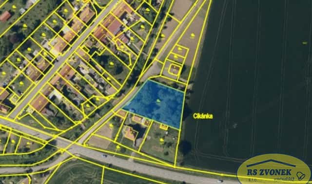 Prodej zahrady 1 507 m², Zlobice, okres Kroměříž