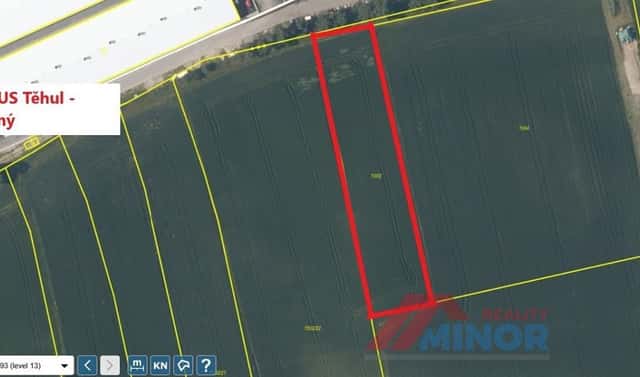 Prodej pole 8 414 m², Revoluční, Slaný – Kvíc, okres Kladno