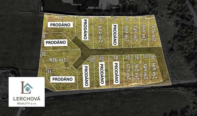 Prodej stavebního pozemku 826 m², Chomutovská, Žatec, okres Louny