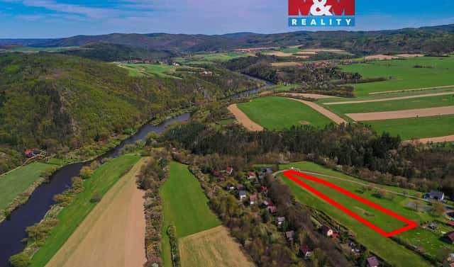 Prodej stavebního pozemku 3 518 m², Hradiště, okres Rokycany