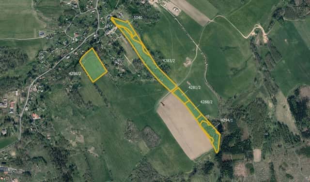 Prodej louky 50 106 m², Staré Křečany, okres Děčín