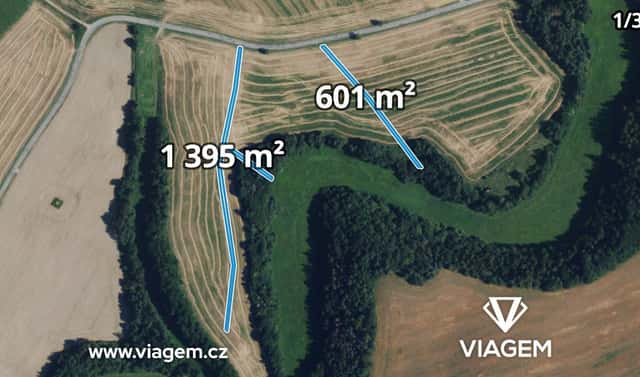 Prodej pole 1 312 m², Otinoves, okres Prostějov