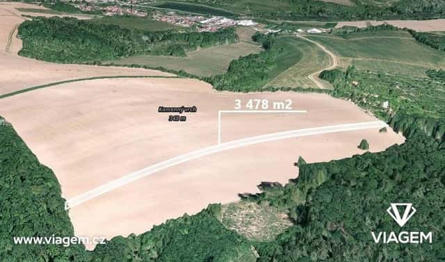Prodej pole 3 478 m², Podolí, okres Uherské Hradiště
