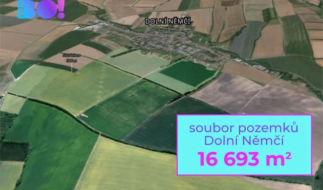 Prodej pole 16 693 m², Dolní Němčí, okres Uherské Hradiště