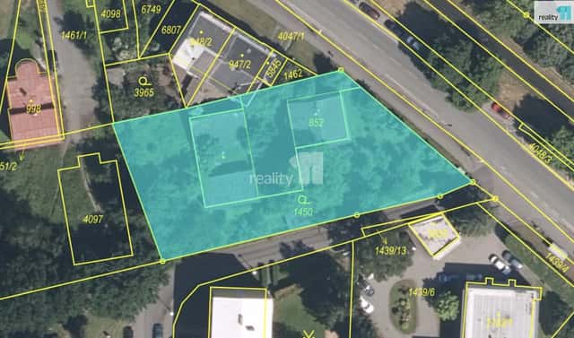 Prodej komerčního pozemku 1 807 m², Nádražní, Klatovy – Klatovy III