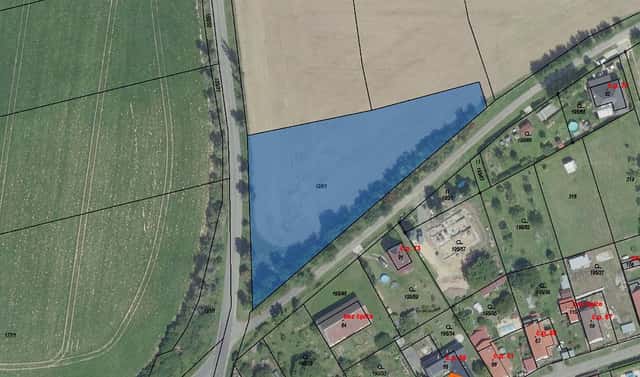 Prodej pole 227 m², Černíky, okres Kolín