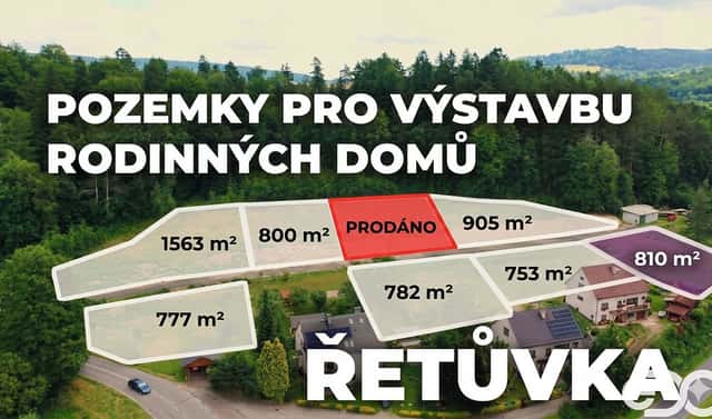 Prodej stavebního pozemku 810 m², Řetůvka, okres Ústí nad Orlicí