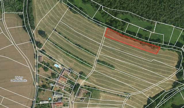 Prodej zahrady 2 230 m², Radošovice – Lipiny u Radošovic, okres Benešov