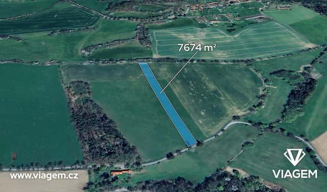 Prodej pole 1 279 m², Jistebnice, okres Tábor