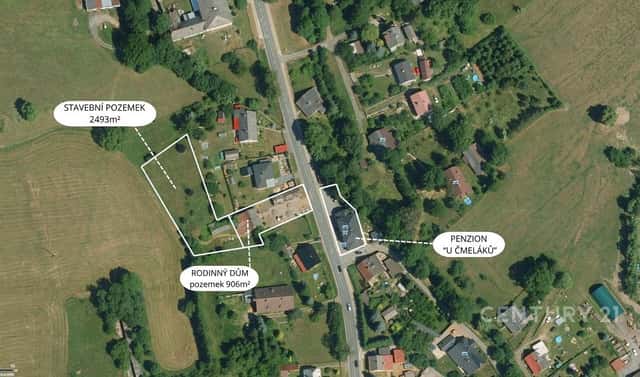 Prodej stavebního pozemku 4 371 m², Červená Voda, okres Ústí nad Orlicí