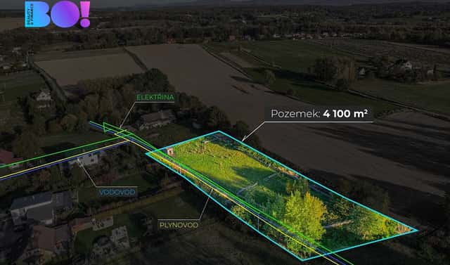 Prodej stavebního pozemku 4 100 m², Albrechtice, okres Karviná