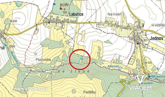 Prodej zahrady 1 141 m², Suchdol, okres Prostějov