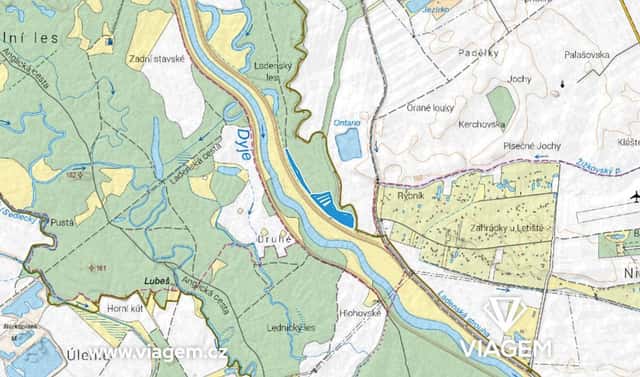 Prodej lesa 1 692 m², Ladná, okres Břeclav