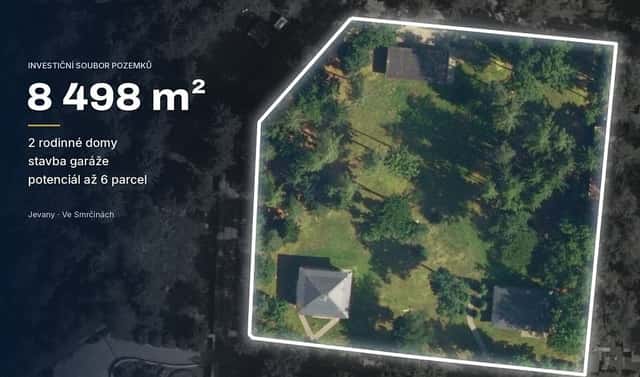 Prodej stavebního pozemku 8 498 m², Ve Smrčinách, Jevany, okres Praha-východ