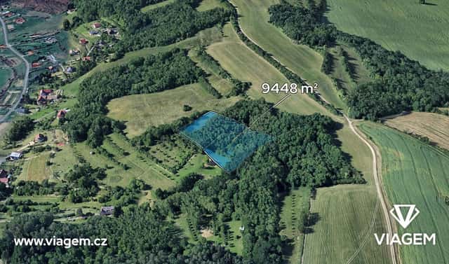 Prodej lesa 3 149 m², Kudlovice, okres Uherské Hradiště
