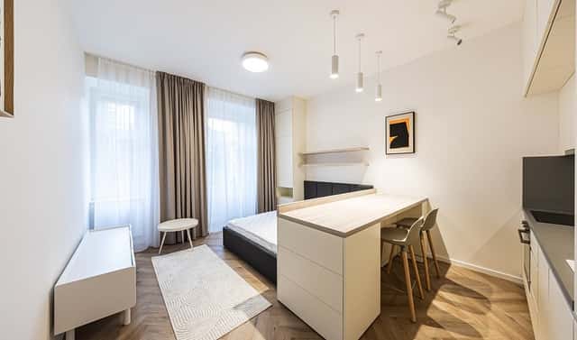 Pronájem bytu 1+kk 28 m², Sázavská, Praha 2 – Vinohrady