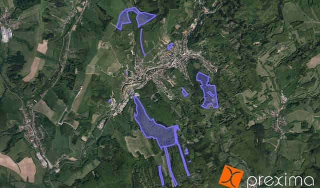 Prodej lesa 21 088 m², Luhačovice, okres Zlín