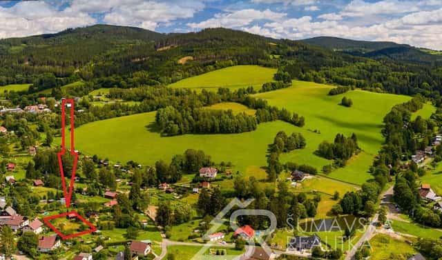 Prodej stavebního pozemku 769 m², Dlouhá, Kašperské Hory, okres Klatovy