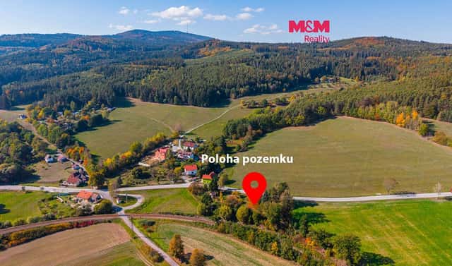 Prodej stavebního pozemku 1 647 m², Zlatá Koruna – Plešovice, okres Český Krumlov