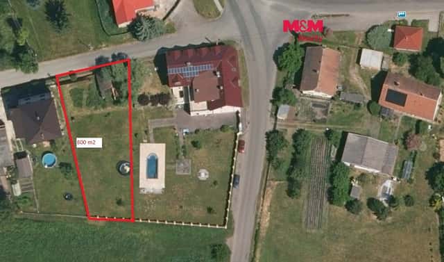 Prodej stavebního pozemku 800 m², Újezd u Přelouče, okres Pardubice