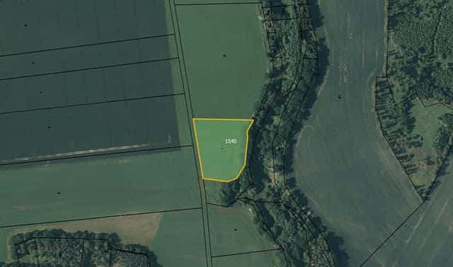 Prodej pole 3 421 m², Šebířov – Vyšetice, okres Tábor