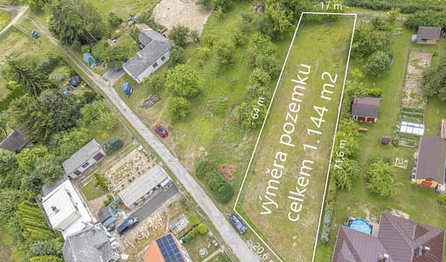 Prodej stavebního pozemku 1 144 m², Uničov, okres Olomouc
