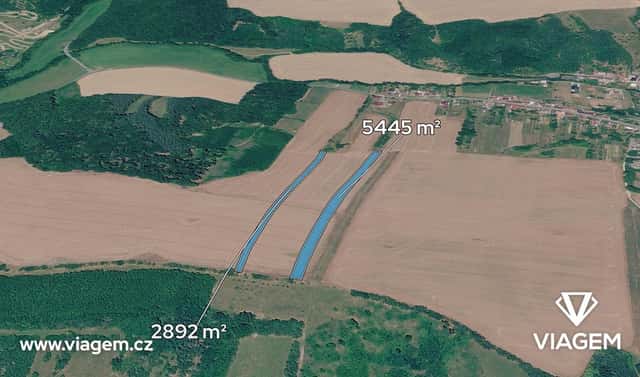 Prodej pole 4 446 m², Částkov, okres Uherské Hradiště