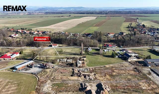 Prodej komerčního pozemku 6 703 m², Vražné, okres Nový Jičín
