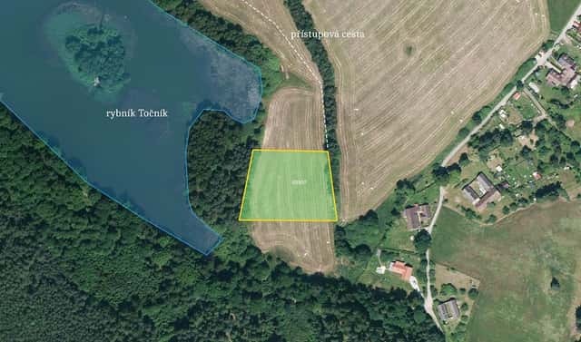 Prodej pole 5 569 m², Chlum u Třeboně, okres Jindřichův Hradec