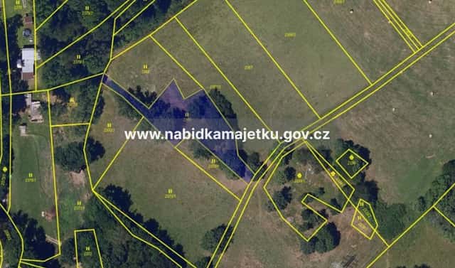 Prodej pole 1 298 m², Prosetín, okres Chrudim