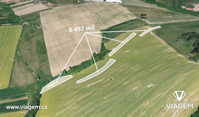 Prodej pole 1 415 m², Újezd, okres Zlín