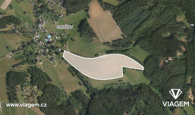 Prodej pole 12 899 m², Český Dub, okres Liberec