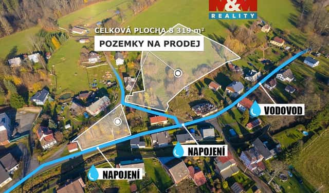 Prodej stavebního pozemku 8 319 m², Chřibská – Horní Chřibská, okres Děčín