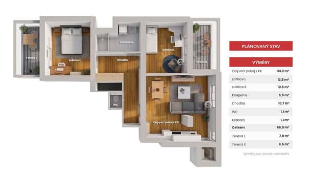 Prodej bytu 3+kk 66 m², Nad Šutkou, Praha 8 – Kobylisy