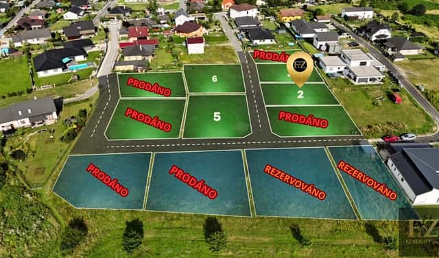 Prodej stavebního pozemku 687 m², Planá nad Lužnicí, okres Tábor