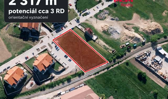 Prodej stavebního pozemku 2 317 m², Holubice, okres Vyškov
