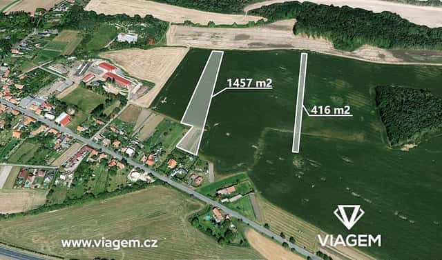 Prodej pole 1 871 m², Panenský Týnec, okres Louny