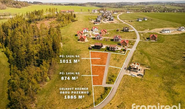 Prodej stavebního pozemku 1 985 m², Václavov u Bruntálu – Horní Václavov, okres Bruntál