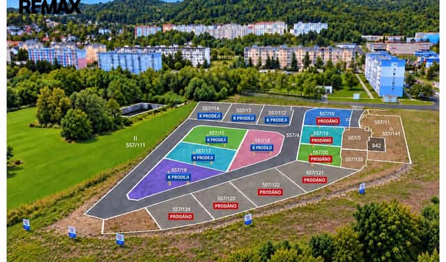 Prodej stavebního pozemku 707 m², Krupka, okres Teplice