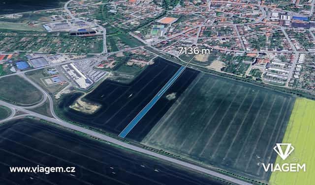 Prodej komerčního pozemku 1 427 m², Moravské Budějovice, okres Třebíč