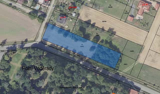 Prodej zahrady 145 m², Polní Voděrady, okres Kolín