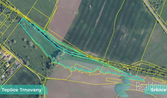 Prodej louky 2 554 m², Teplice – Trnovany