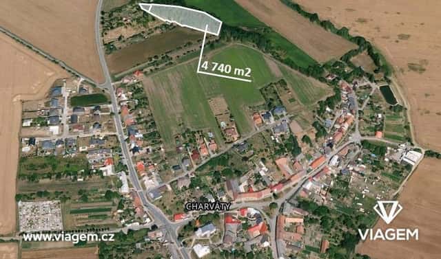 Prodej lesa 596 m², Charváty, okres Olomouc