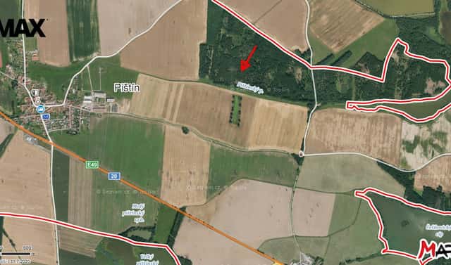 Prodej lesa 1 919 m², Pištín, okres České Budějovice