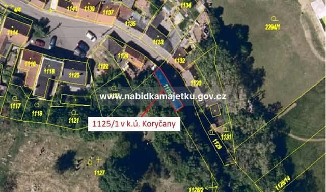 Prodej pozemku 50 m², Koryčany, okres Kroměříž