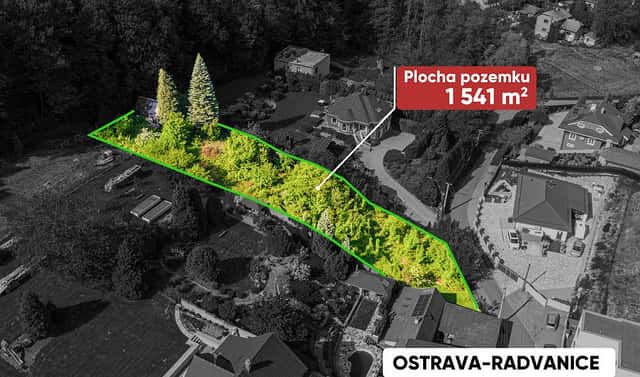 Prodej stavebního pozemku 1 541 m², Ostrava, okres Ostrava-město