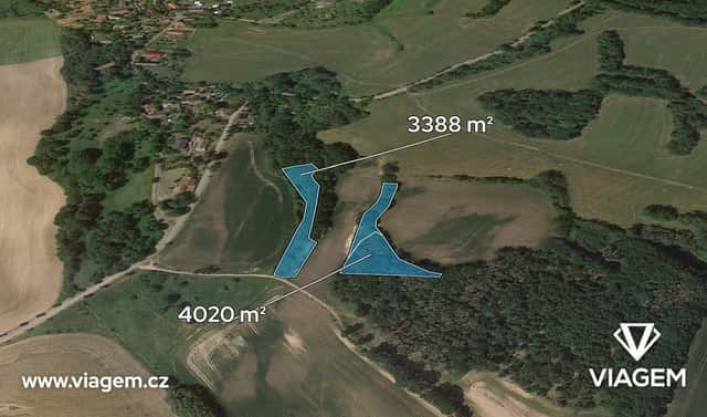 Prodej lesa 714 m², Kravaře, okres Česká Lípa