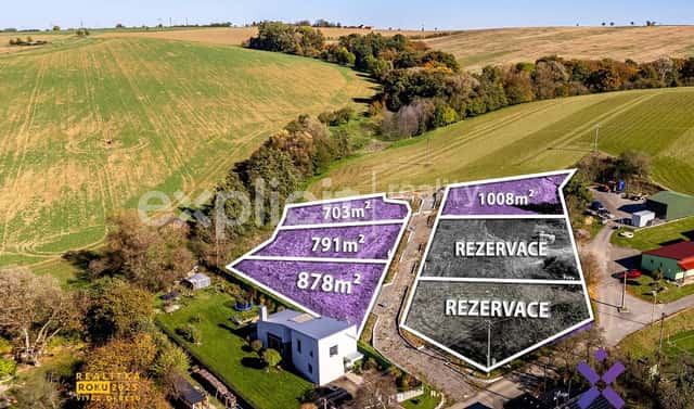 Prodej stavebního pozemku 1 008 m², Lubná, okres Kroměříž