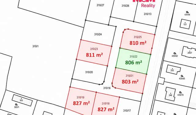 Prodej stavebního pozemku 806 m², Kosořice, okres Mladá Boleslav