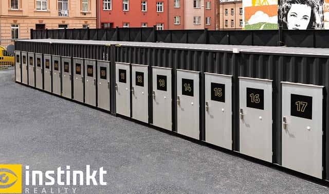 Samoobslužné skladovací boxy, ul. Božkovská, Plzeň - Slovany, Božkovská, Plzeň – Východní Předměstí, okres Plzeň-město